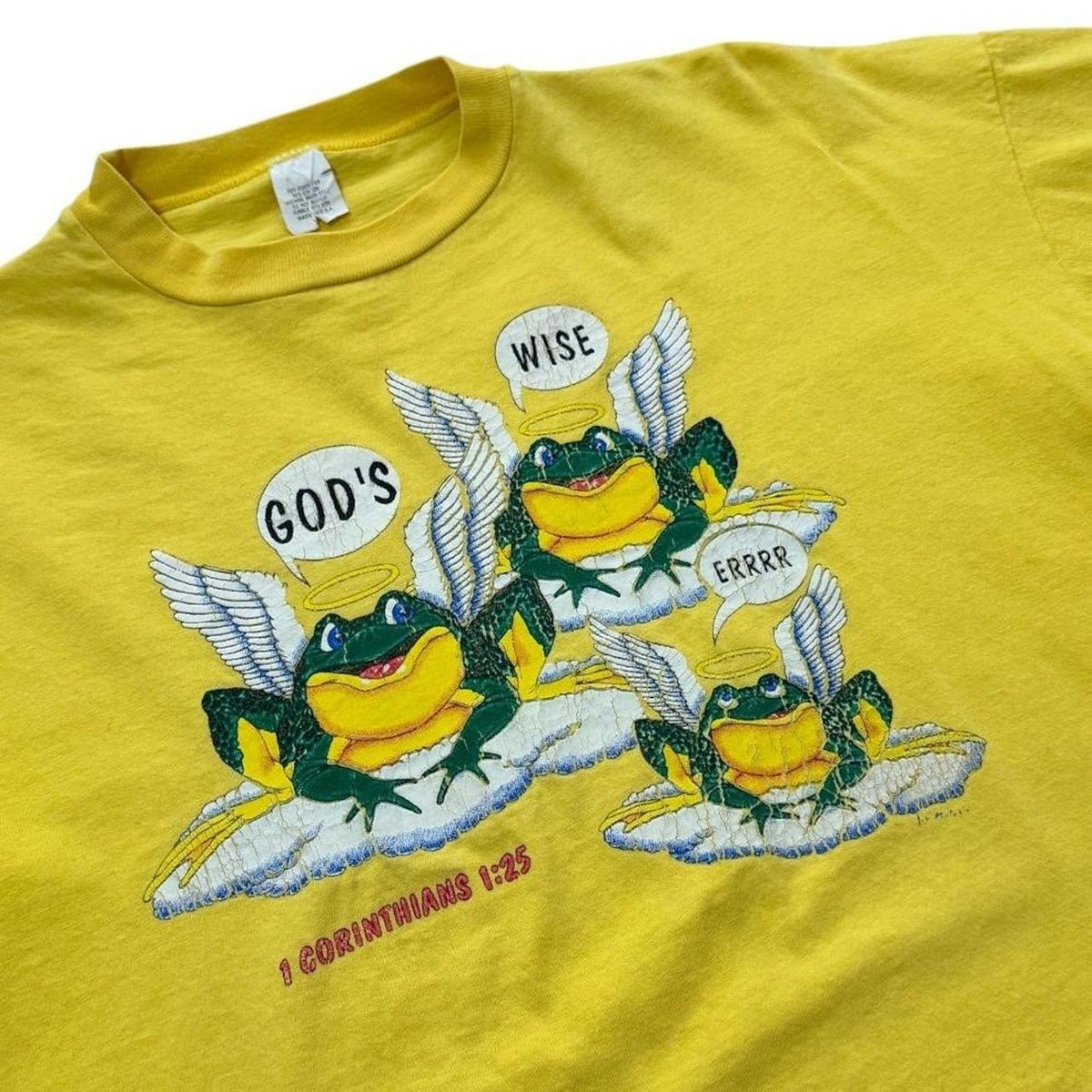 90s Budweiser Frogs Christian Parody Religious Jesus Corinthians T-shirt