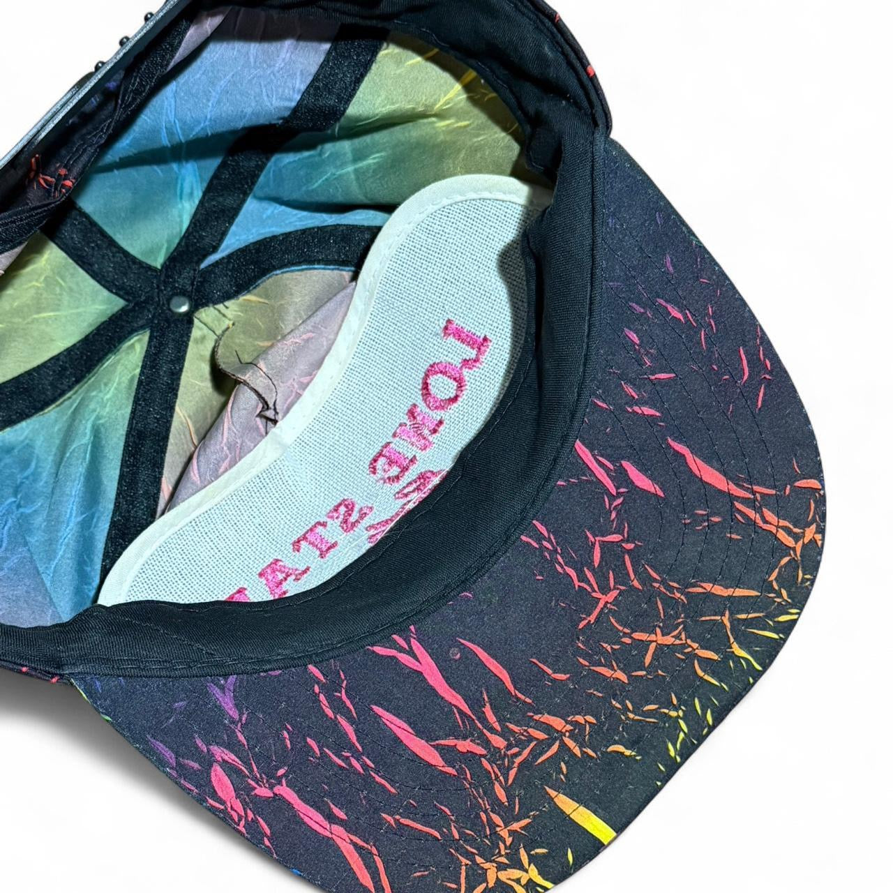 Vintage 90s Lone Star Cafe Burnaby Vancouver Paint Art Neon Snapback Hat