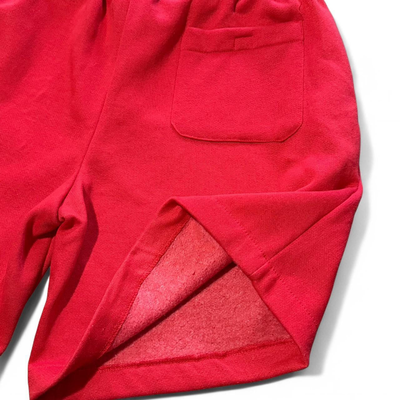 Vintage Deadstock NWT Spalding Sport Retro Basketball Red Sweat Shorts