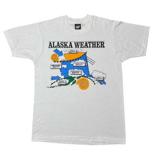 90s Alaska Shitty Weather Forecast Joke Tee