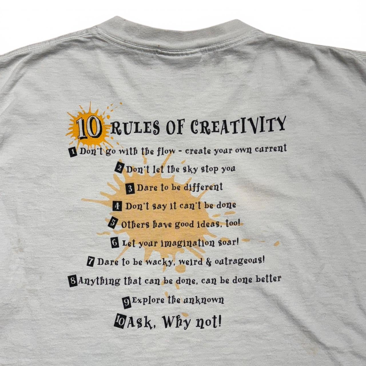 90s "Creativity Rules" Art Tee