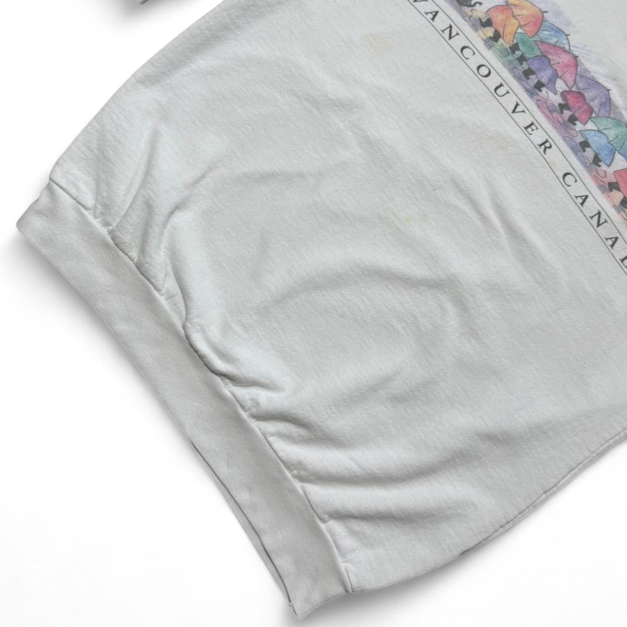 90s Rainy Umbrella Vancouver Canada Souvenir Crewneck