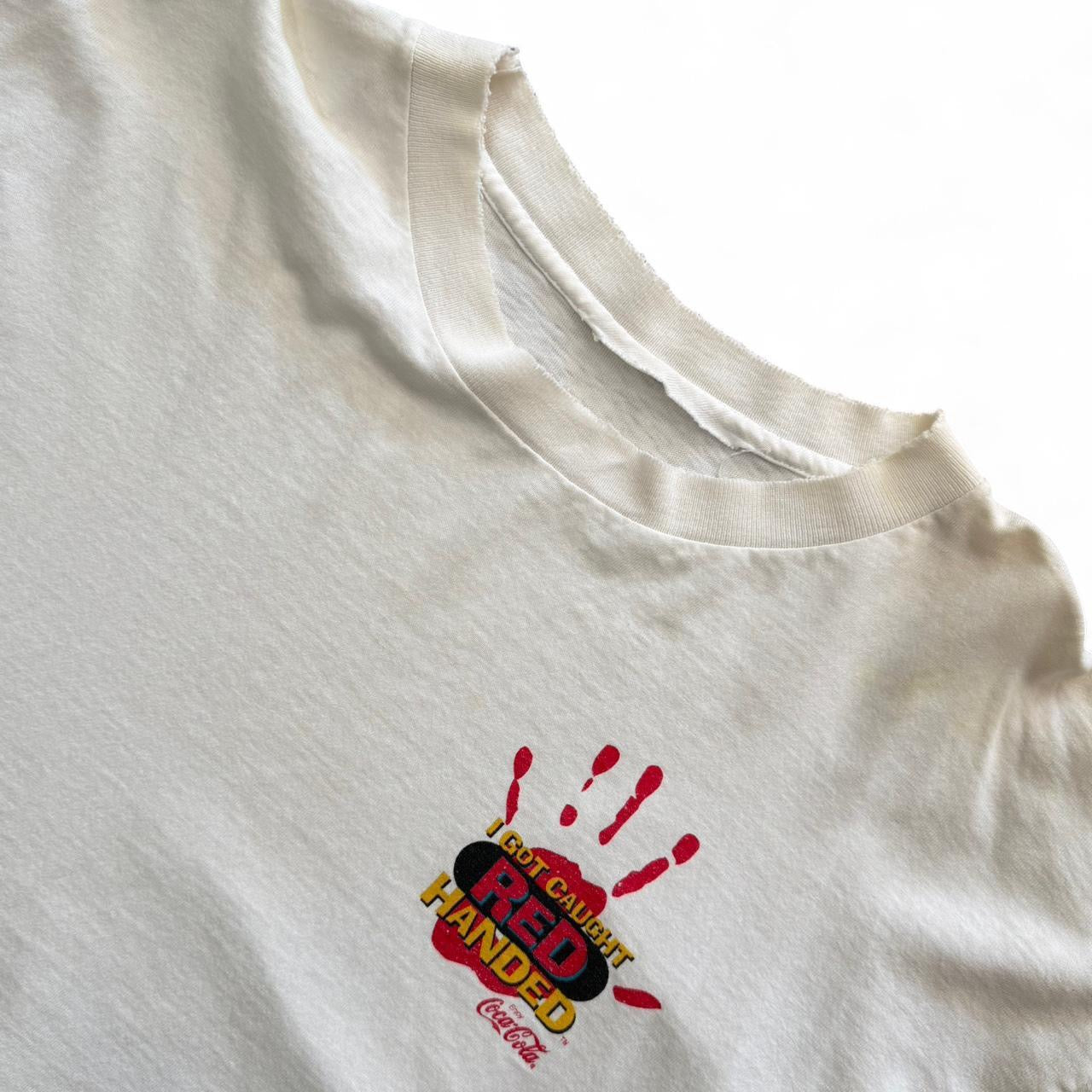 90s I Got Caught Red Handed Coca-Cola Distressed Long Sleeve