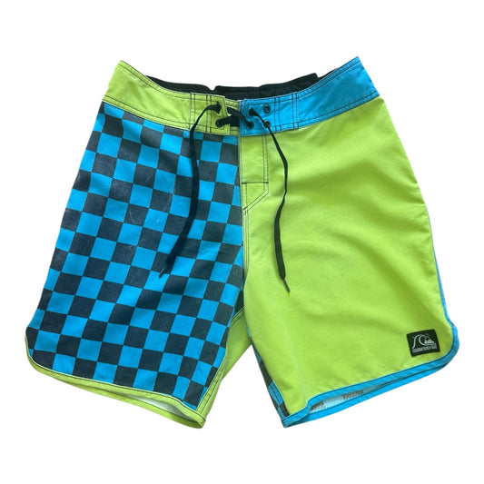 Y2K Quiksilver Checker Ska Pattern Swim Shorts