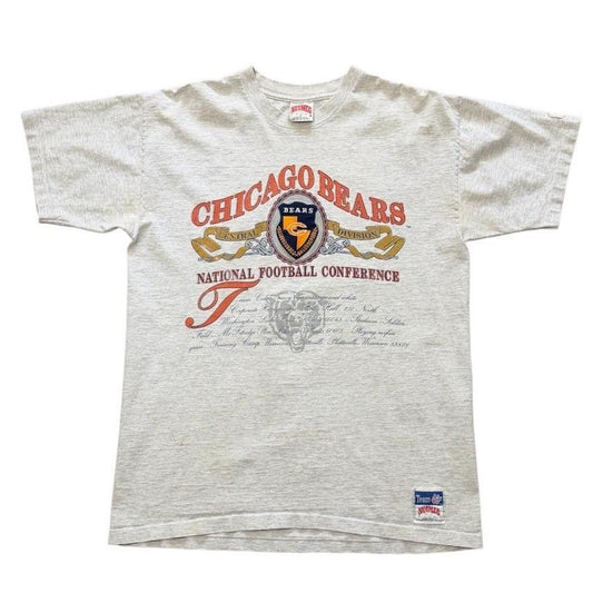 90s Chicago Bears NFL Football Sports Graphic Crest Embroidered T-Shirt