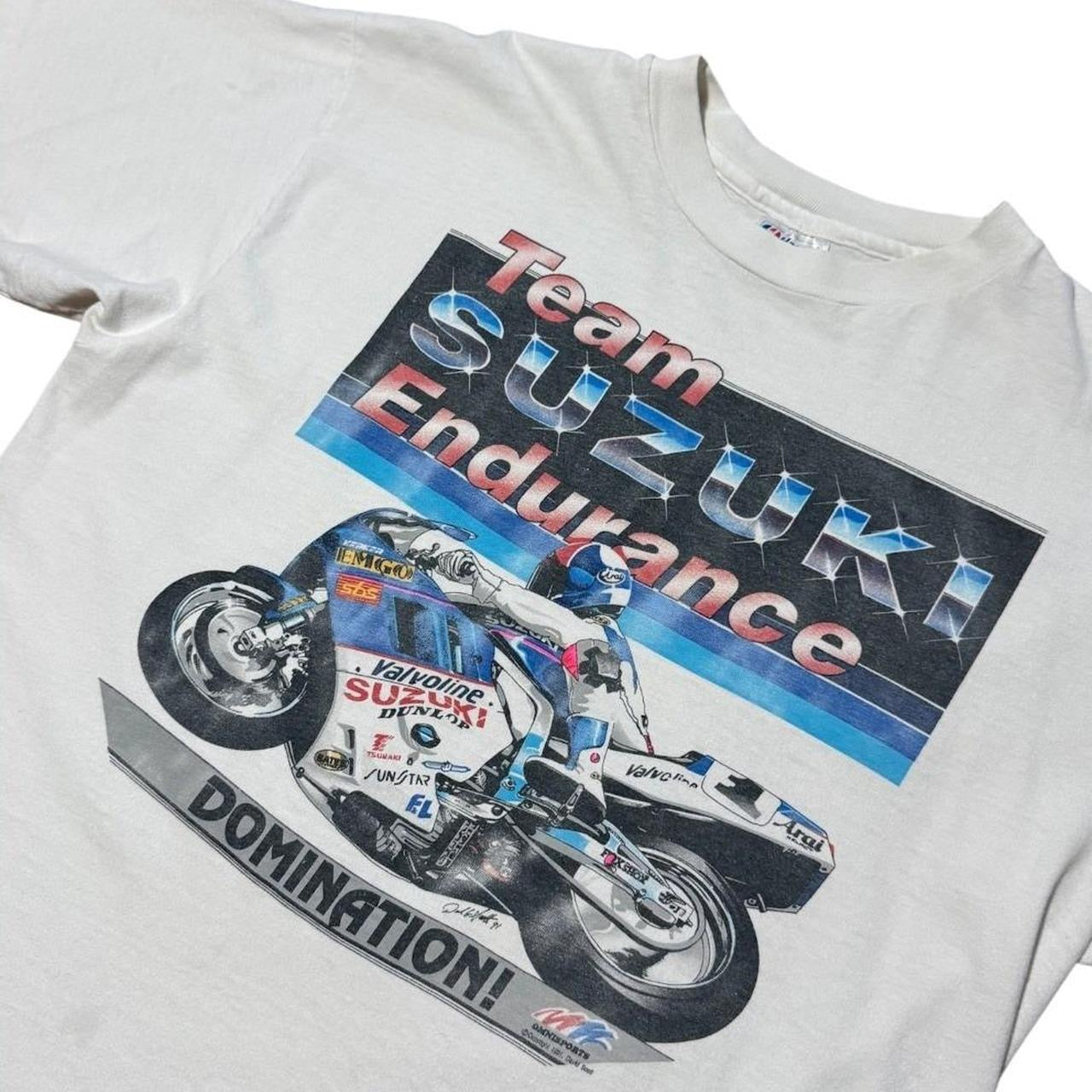90s Team Suzuki '91 Endurance Racing Sports Car Auto Graphic Art T-Shirt