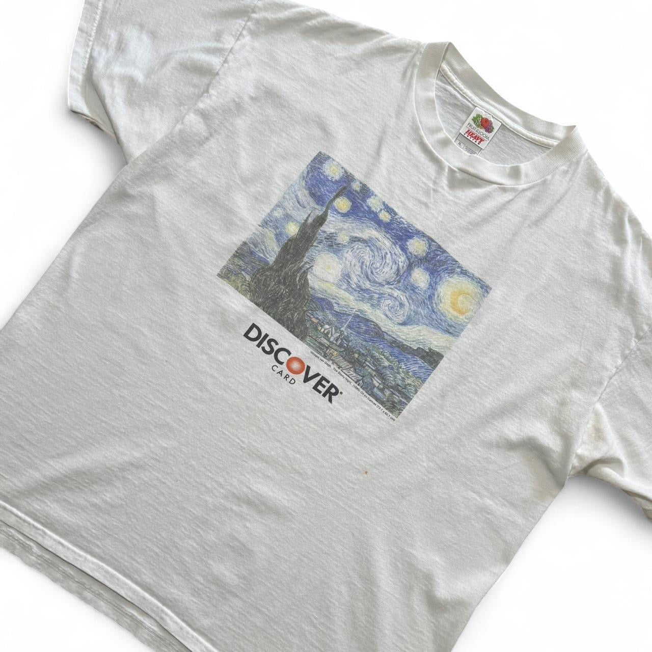Y2K Vincent Van Gogh Discover Credit Card Promo Tee