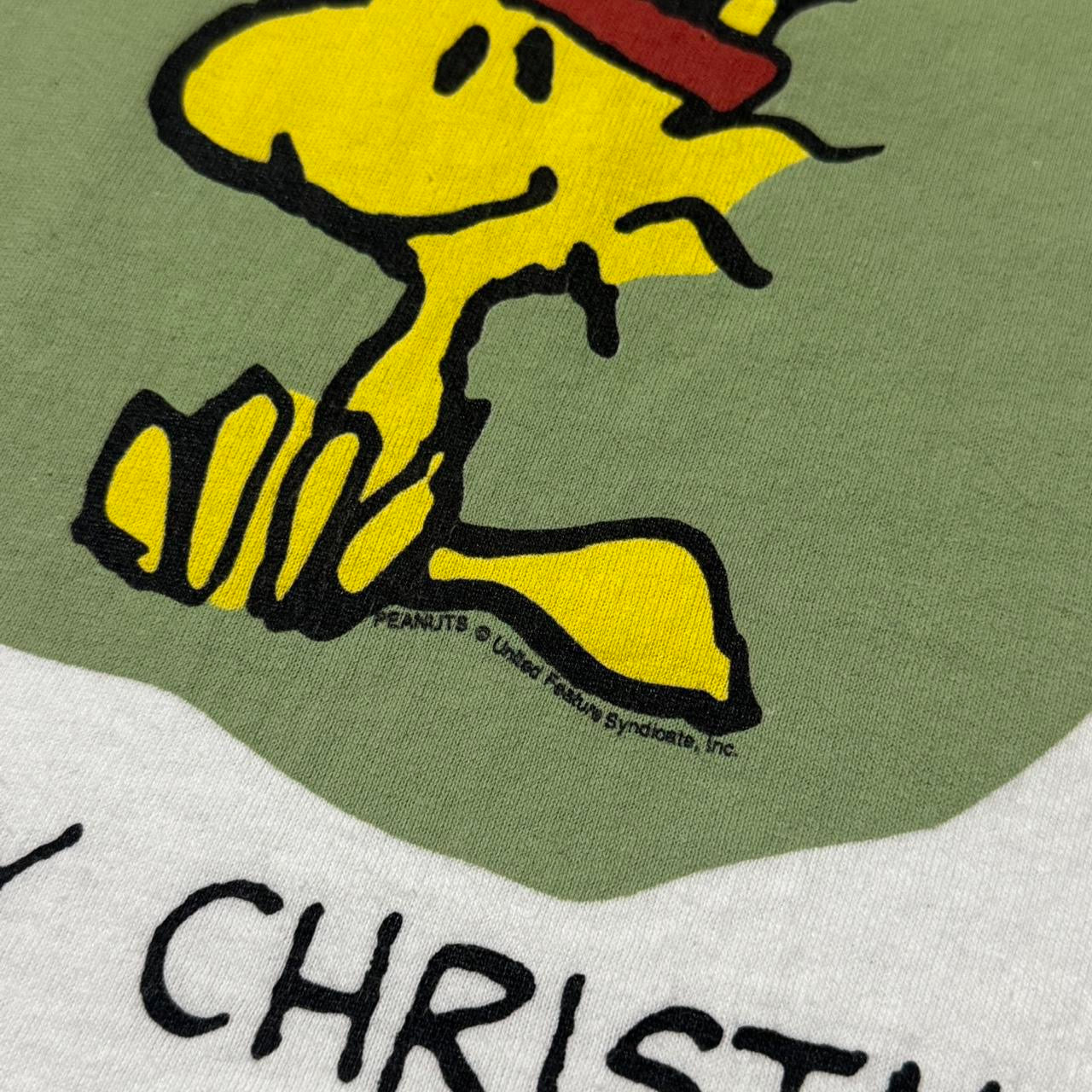 Y2K Charlie Brown Peanuts Snoopy Reindeer Christmas Tee