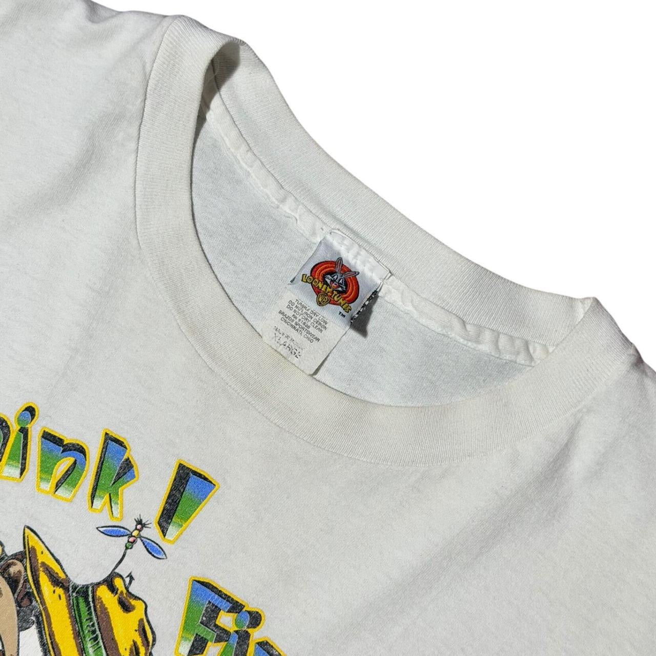 90s Looney Tunes Taz Tazmanian Devil Fishing Distressed T-shirt