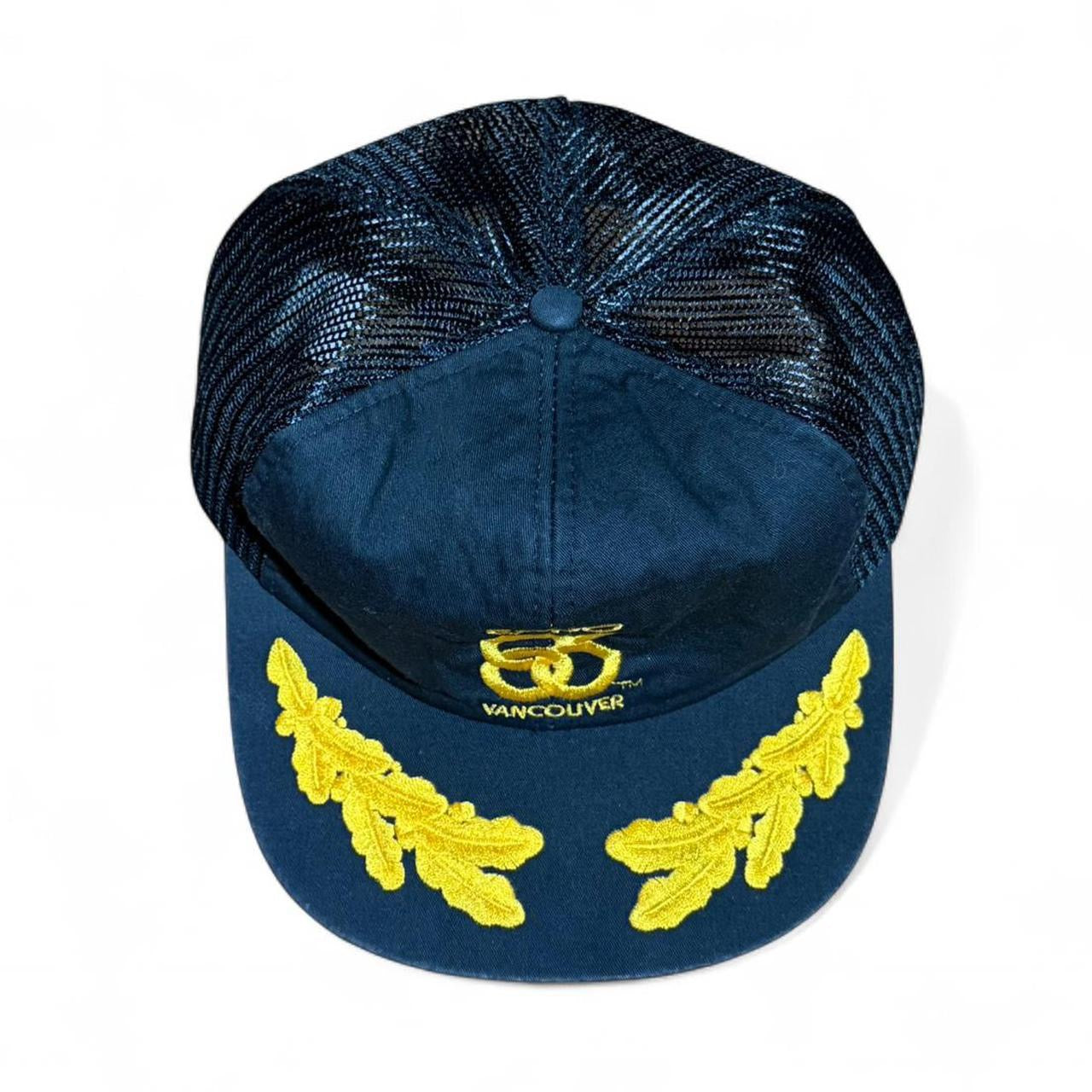 Vintage Expo 86 Vancouver Gold Leaf Embroidery Souvenir Snapback Hat