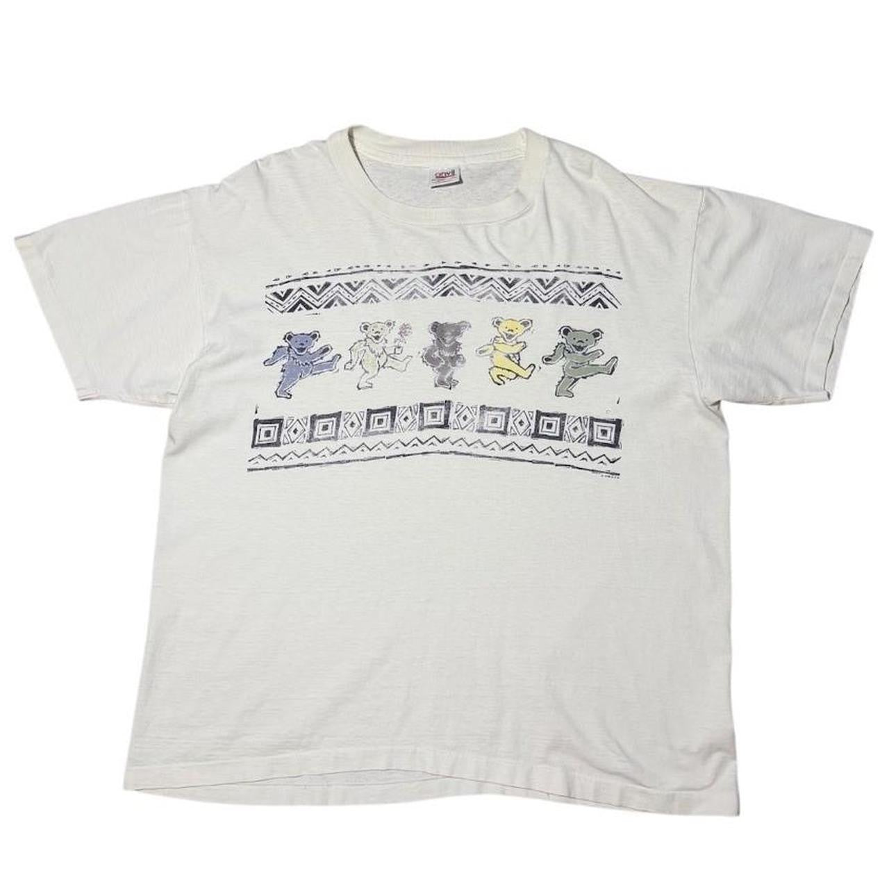 1995 Grateful Dead Dancing Bears Band Concert Merch Tour USA GDM T-shirt