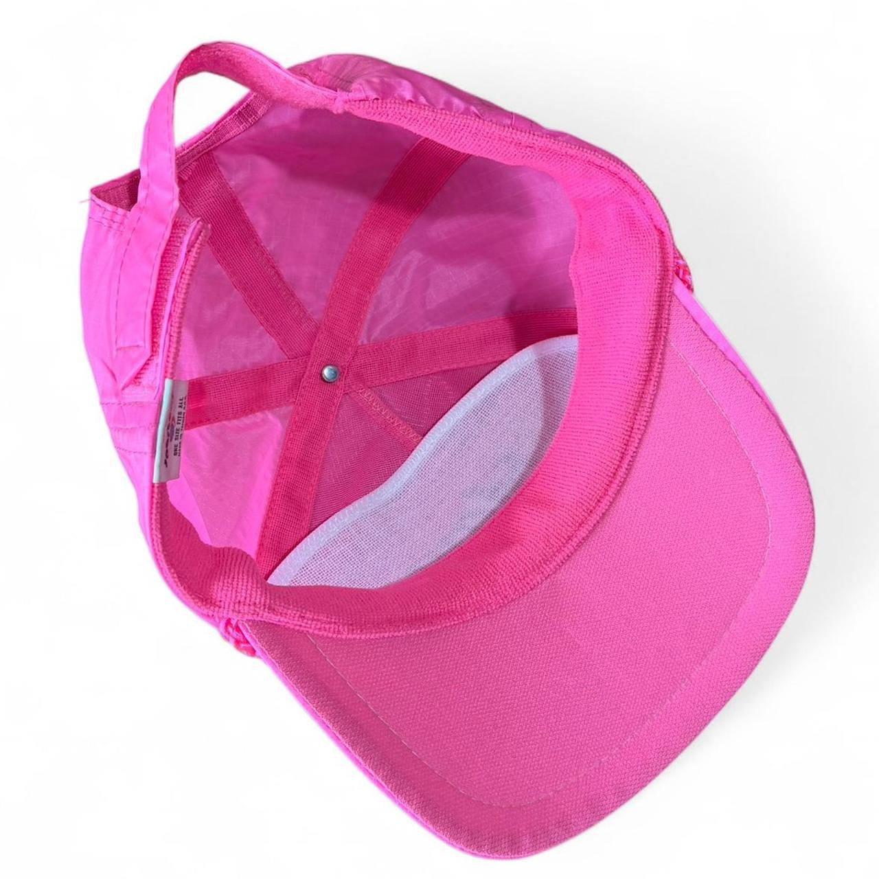 Vintage 90s Neon Hot Pink Maui Tourist Souvenir Beach Baseball Hat Cap