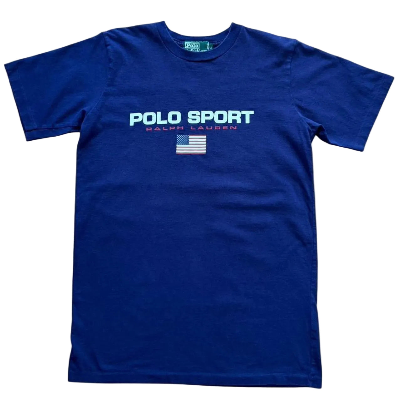 Vintage 90s Ralph Lauren Polo USA Sport Navy Blue T-shirt