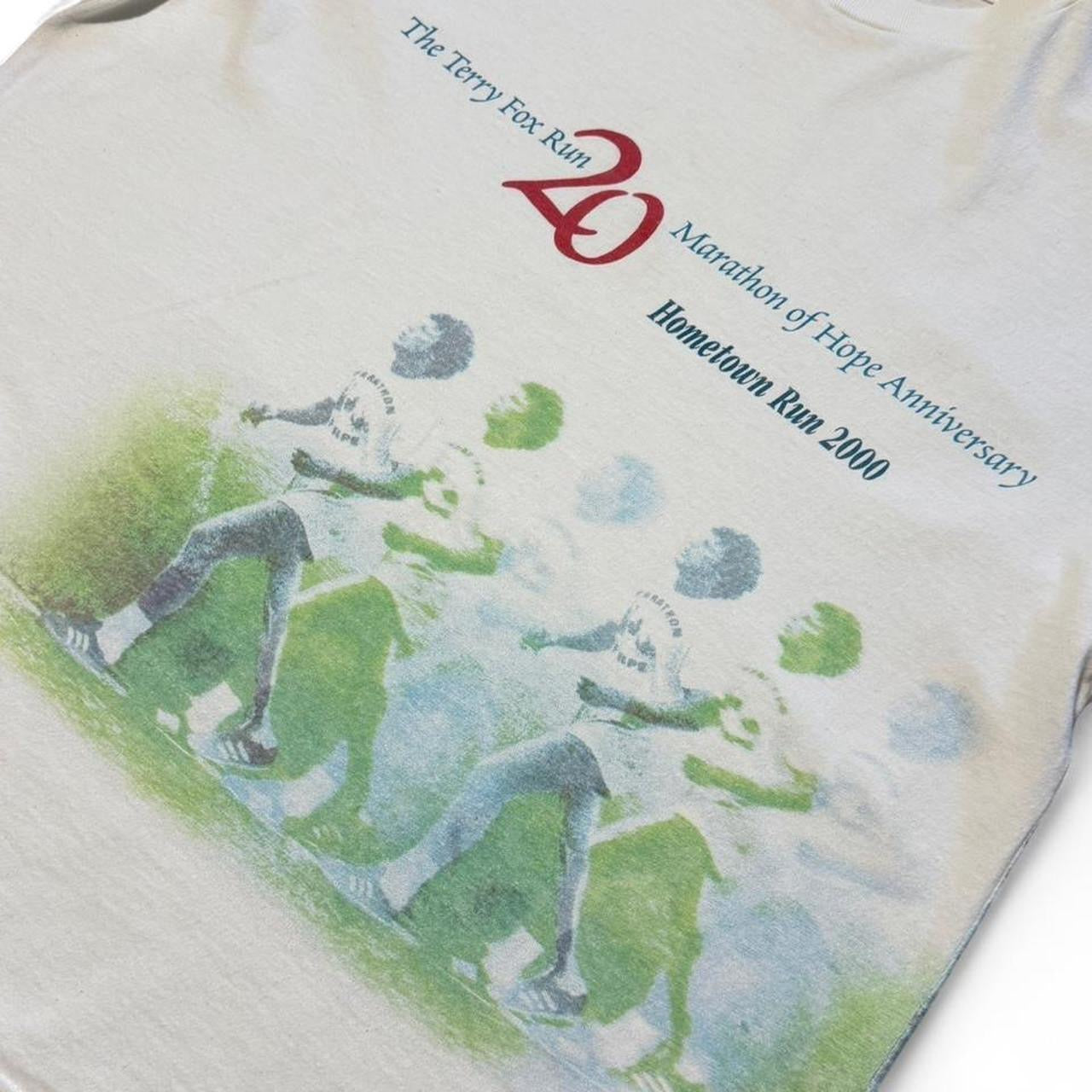Y2K Terry Fox Run 20th Anniversary Hometown Run Canada Souvenir T-shirt