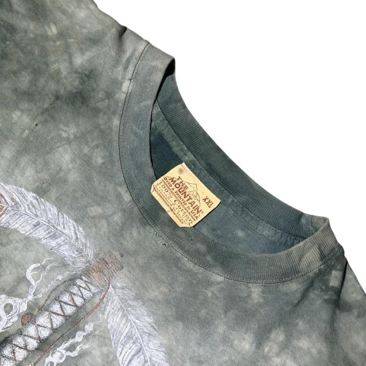 90s The Mountain Peace Pipe Dreamcatcher Feather Tie Dye Graphic T-Shirt