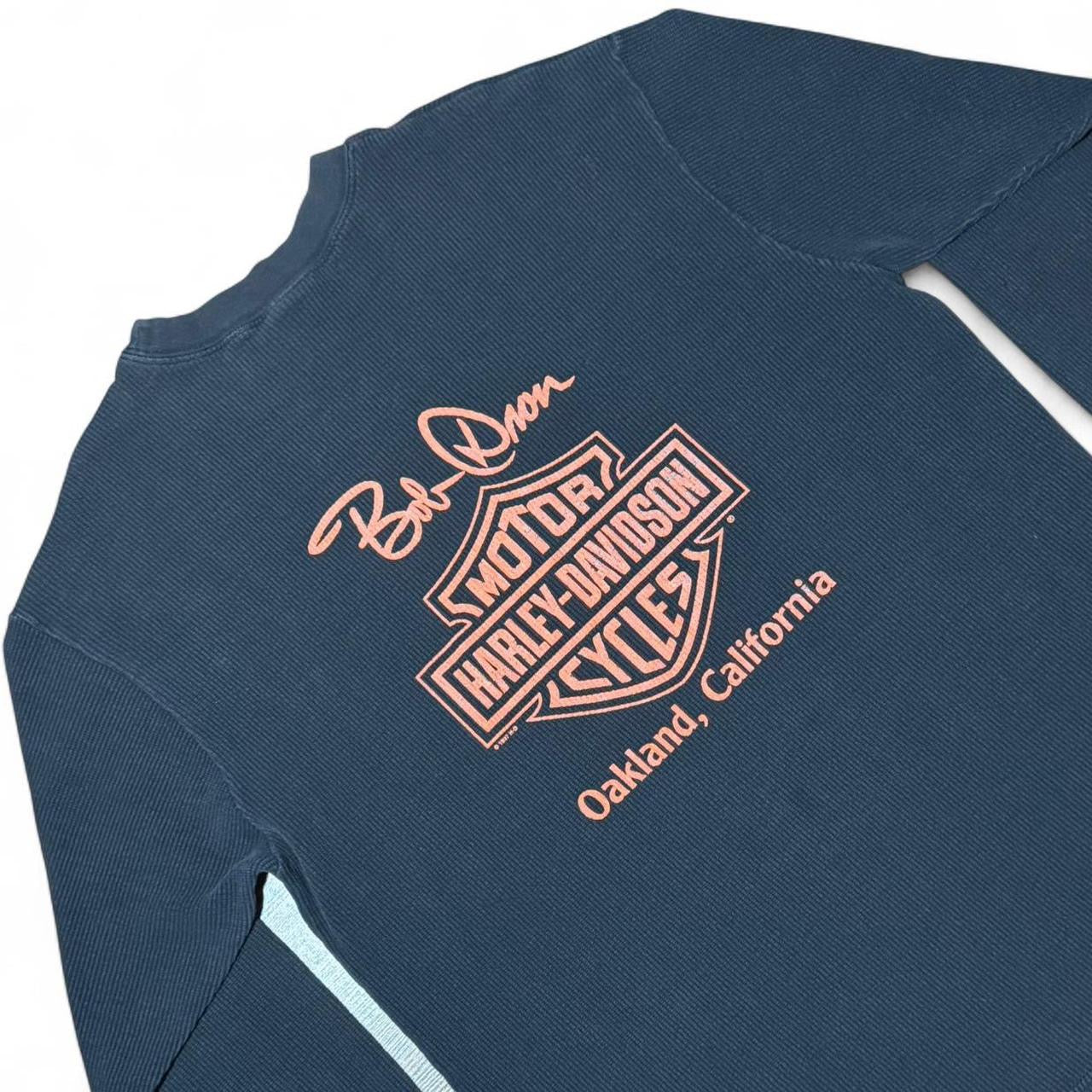 1997 Harley Davidson Long Sleeve Thermal Oakland California Shirt