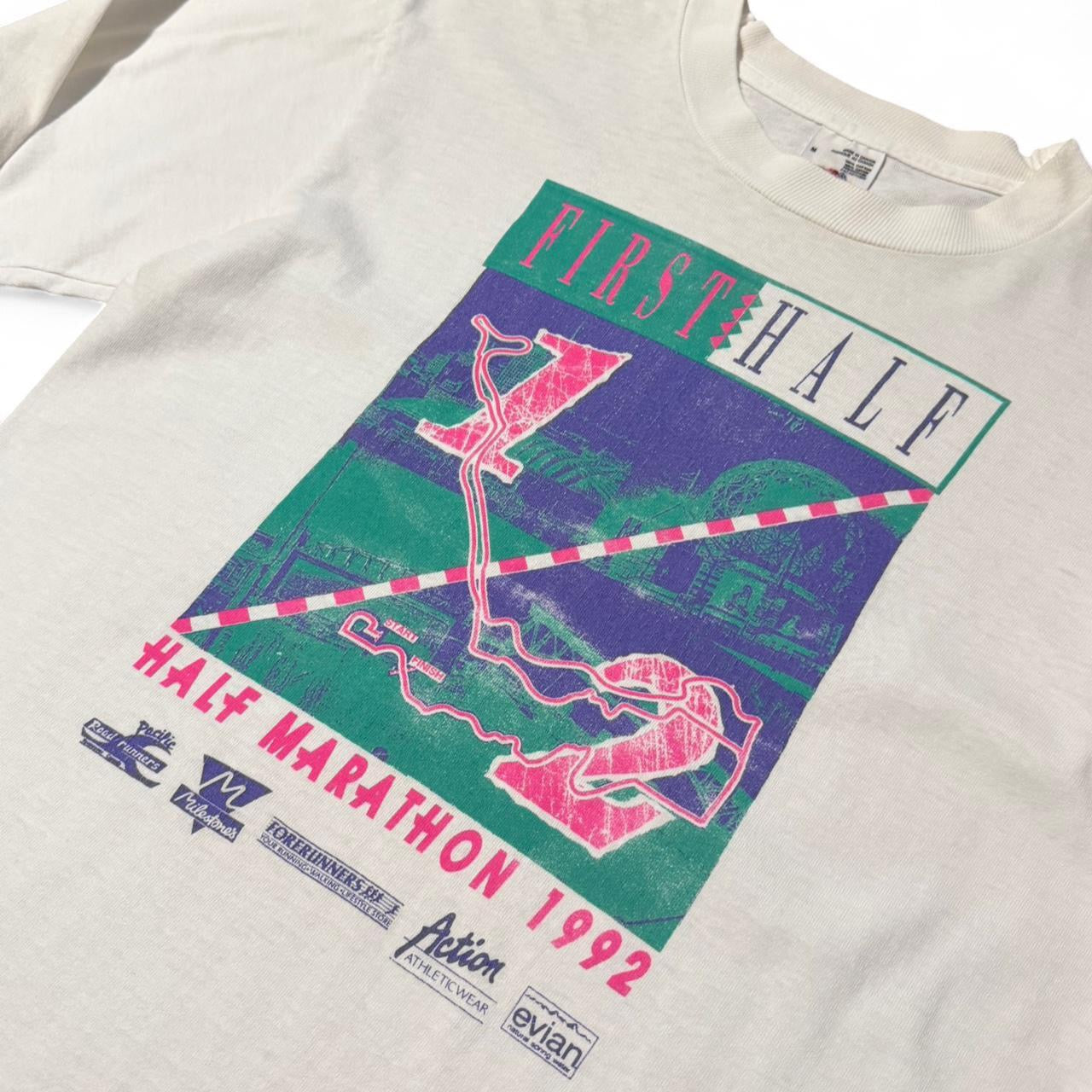 ‘92 Vancouver First Half Half Marathon Long Sleeve White Shirt