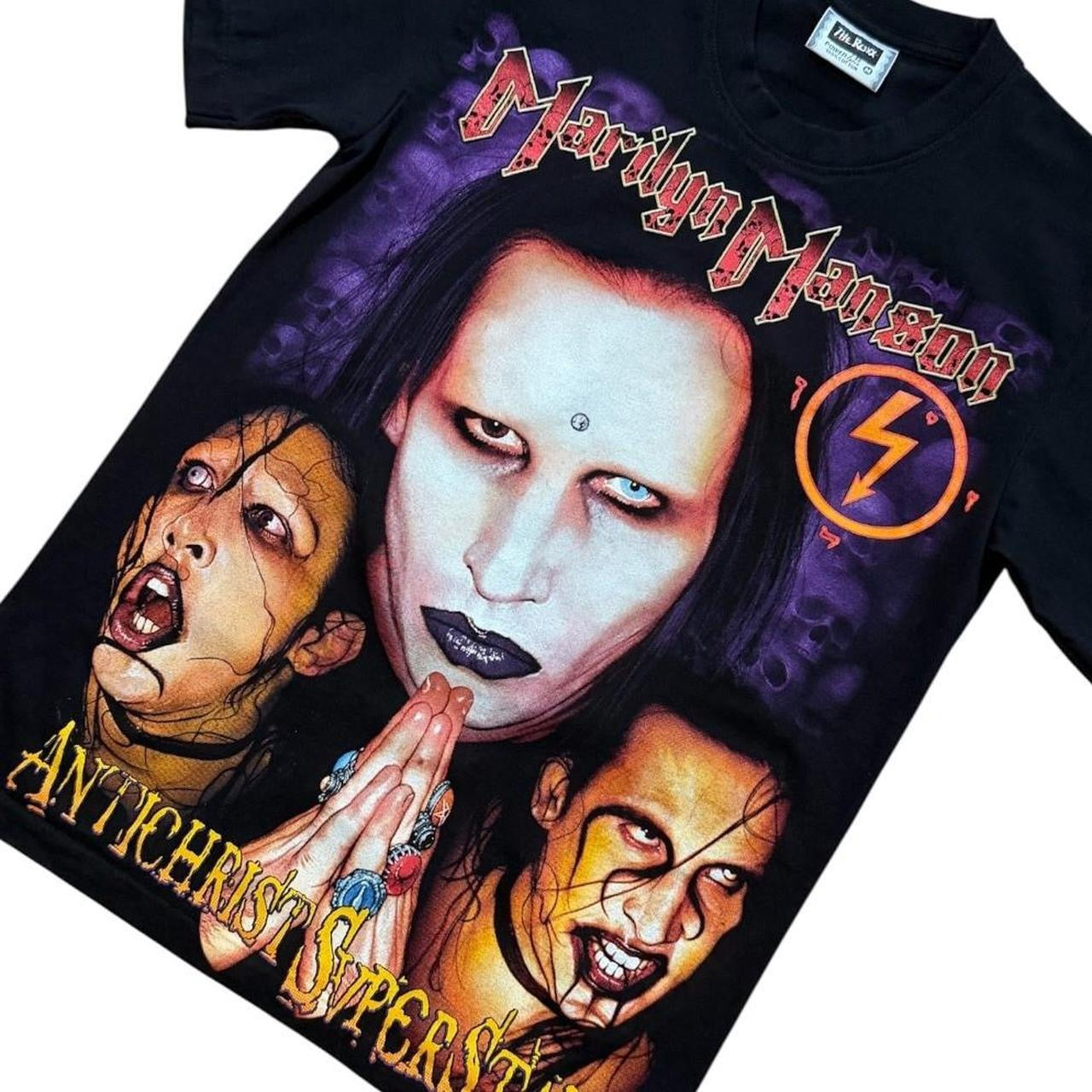 Y2K Marilyn Manson Antichrist Superstar Concert Merch Band Tour T-shirt