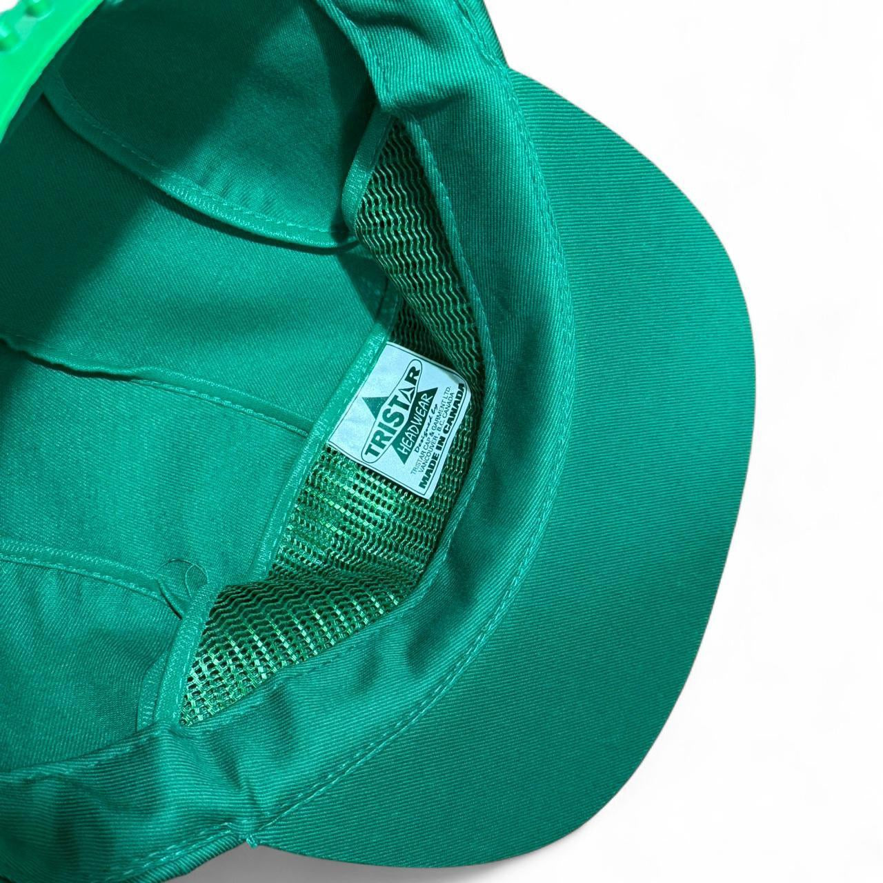Vintage 90s Green Tristar 5 Panel Retro Skater Painter Cap Snapback Hat