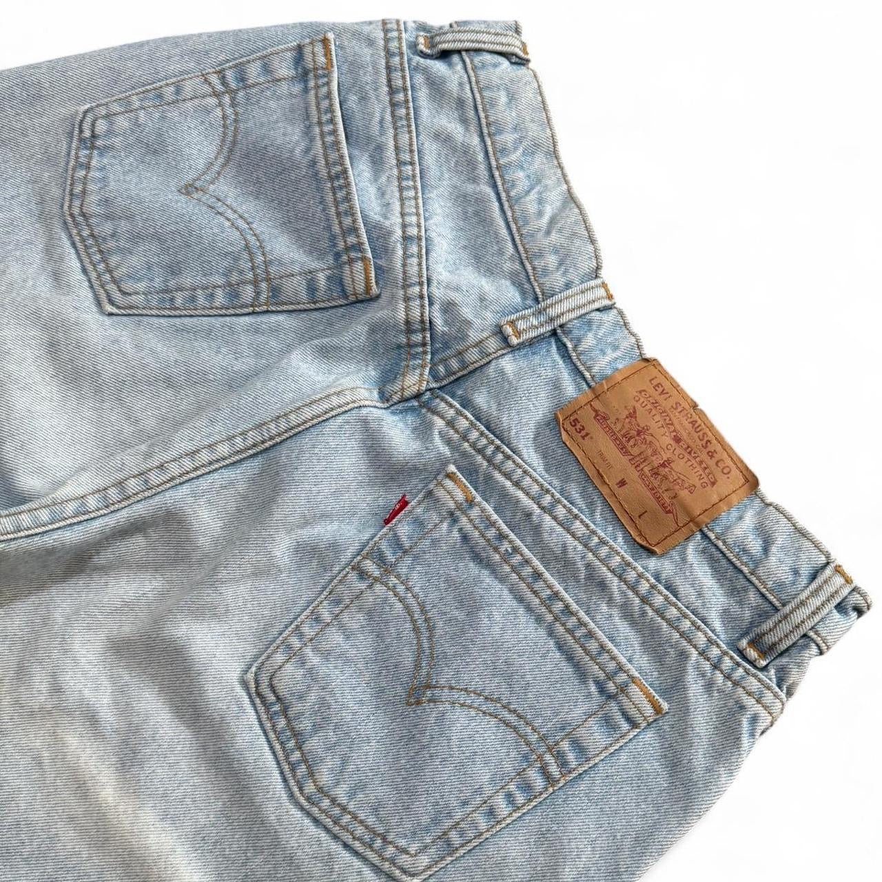 Vintage 90s Levi's 531 Light Wash Denim Jeans
