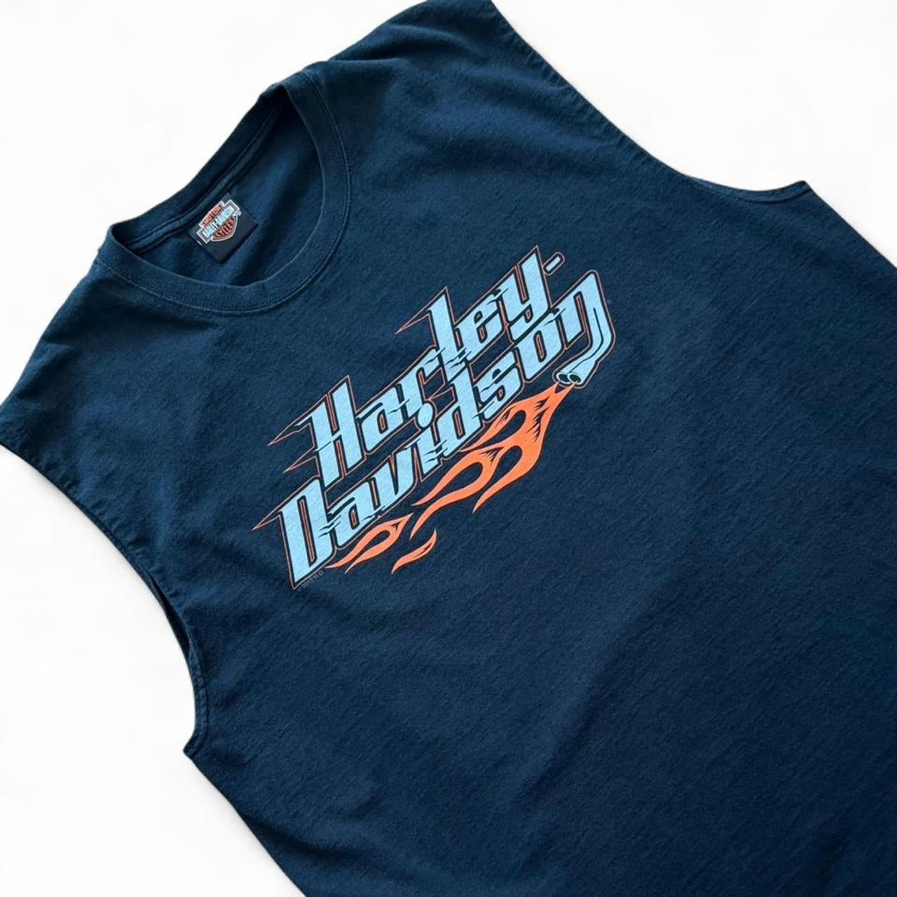 2012 Harley Davidson Motorcycle New York Biker Flame Muscle Tank Top
