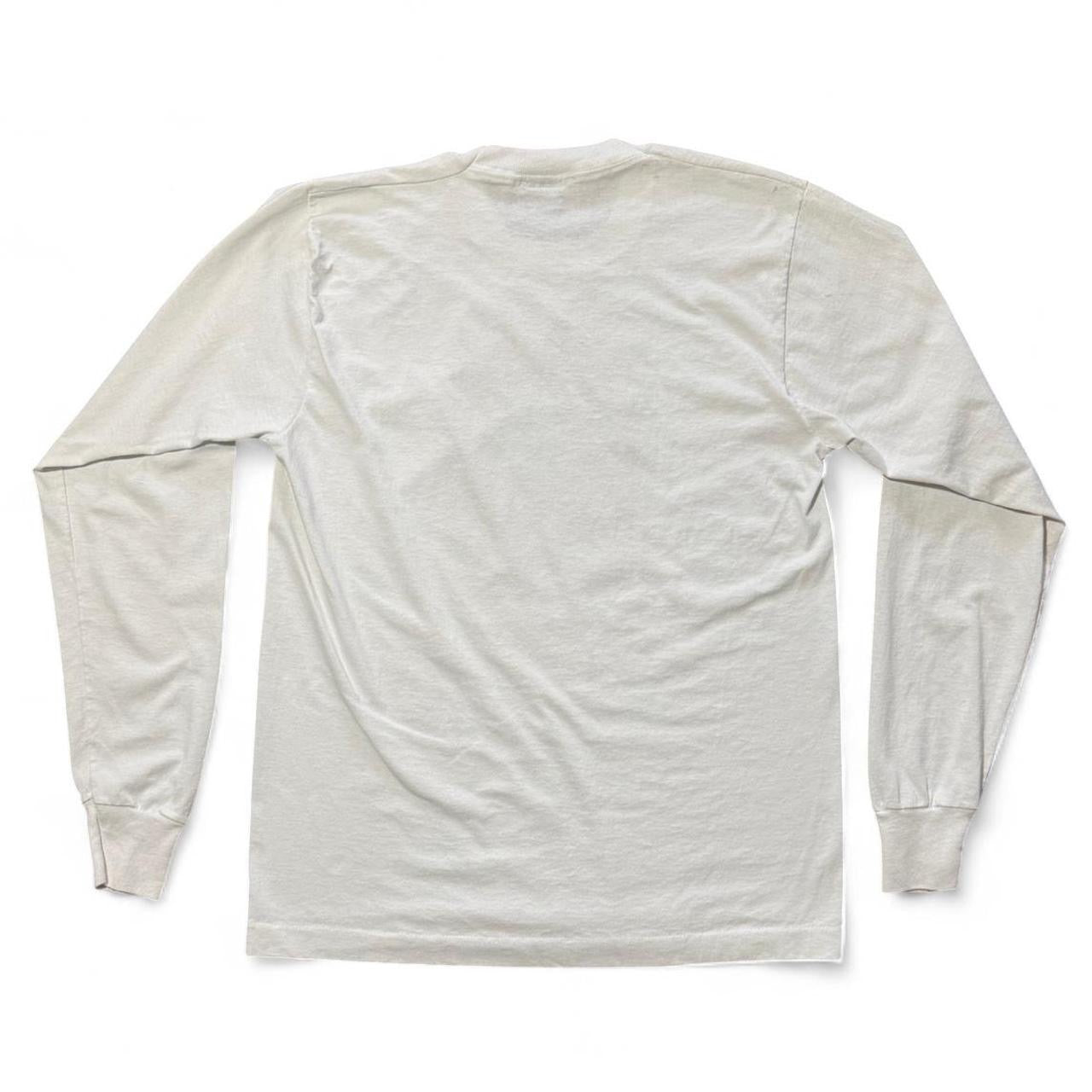 90s Bass Man Musician Musical Instrument White Long Sleeve Shirt