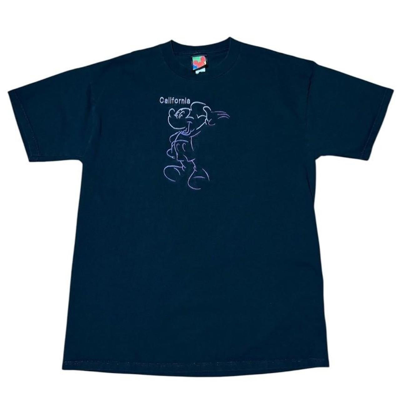 90s Disney Mickey Mouse Embroidered California Graphic Souvenir T-Shirt
