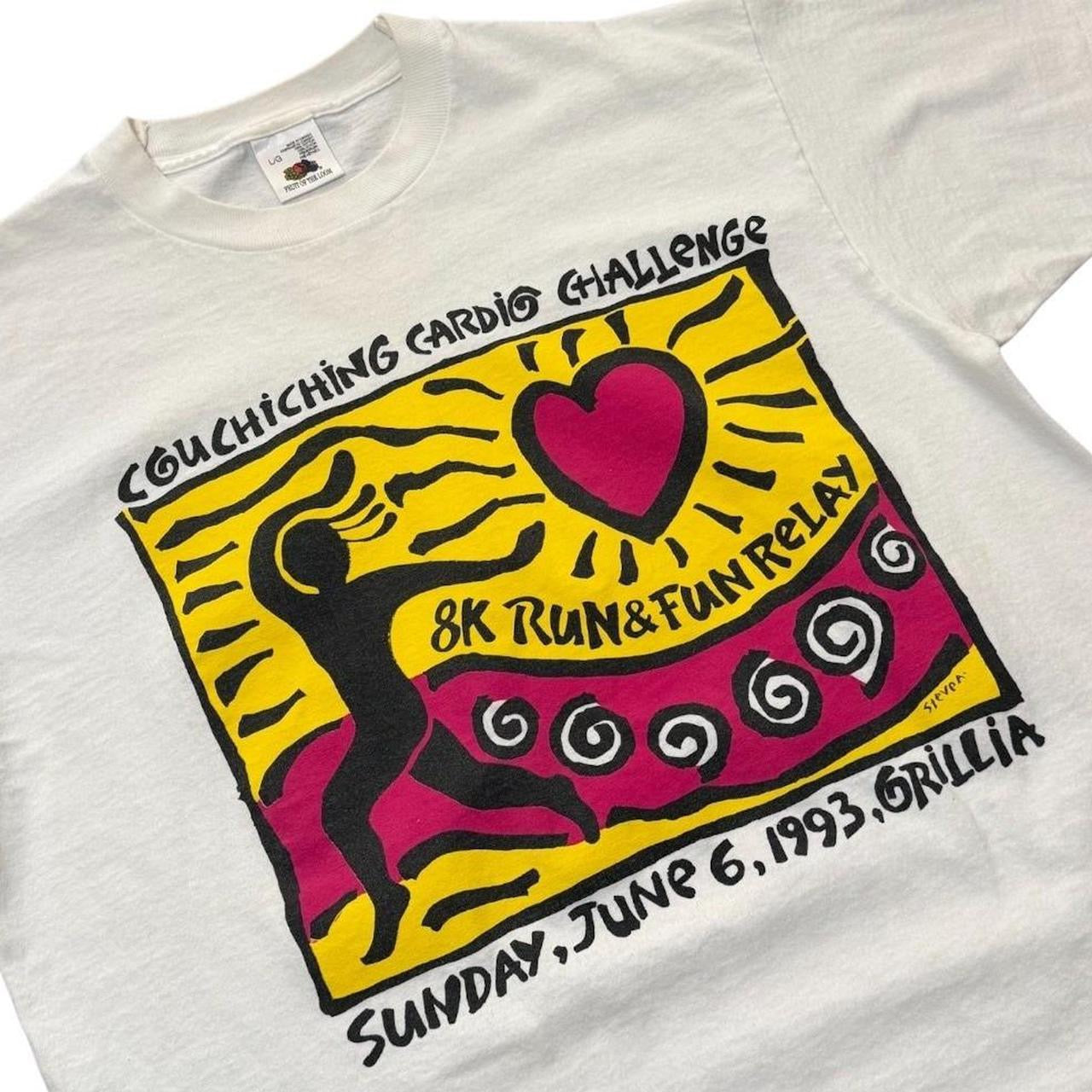 90s Orillia Marathon Cardio Challenge Running Race Souvenir Art T-shirt