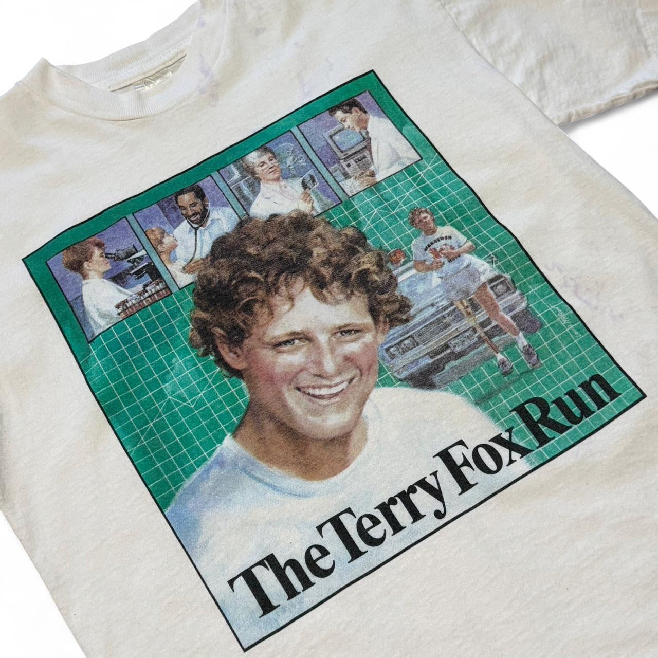 Vintage 90s Terry Fox Commemorative Souvenir Running T-shirt