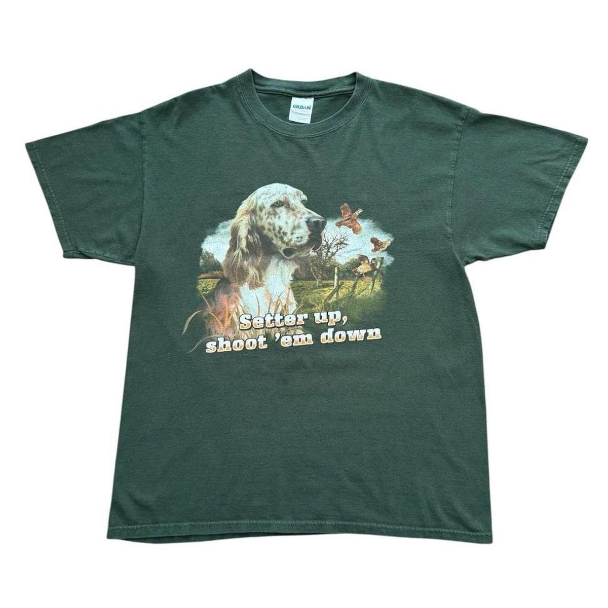 Y2K English Setter Pheasant Hunting Dog Animal Puppy K9 Graphic T-shirt