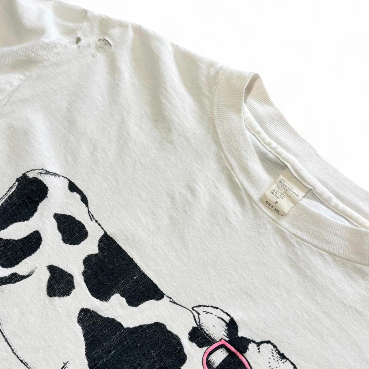 Vintage ‘89 Cool Smiley Cow Animal Funny Cute Art Graphic T-shirt