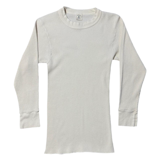 1970s Off White Cream/Beige Thermal Shirt