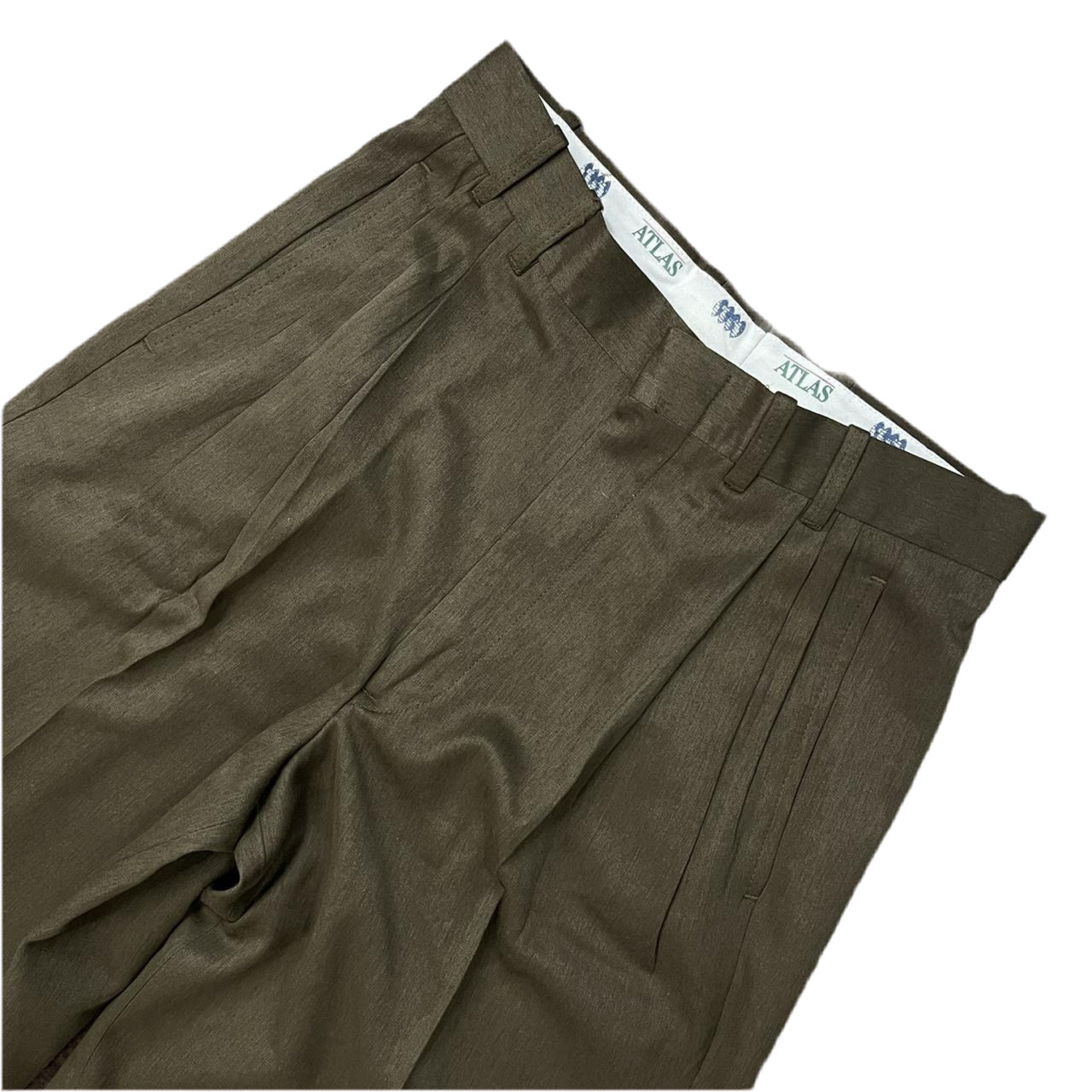80s Pleated Khaki Trouser