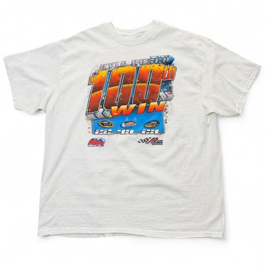 Y2K Kyle Busch 100th Win Nascar M&M Racing Auto Car T-shirt