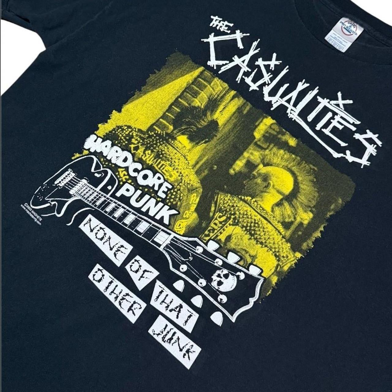 Y2K The Casualties Hardcore Punk Band Concert Tour Merch Graphic T-Shirt