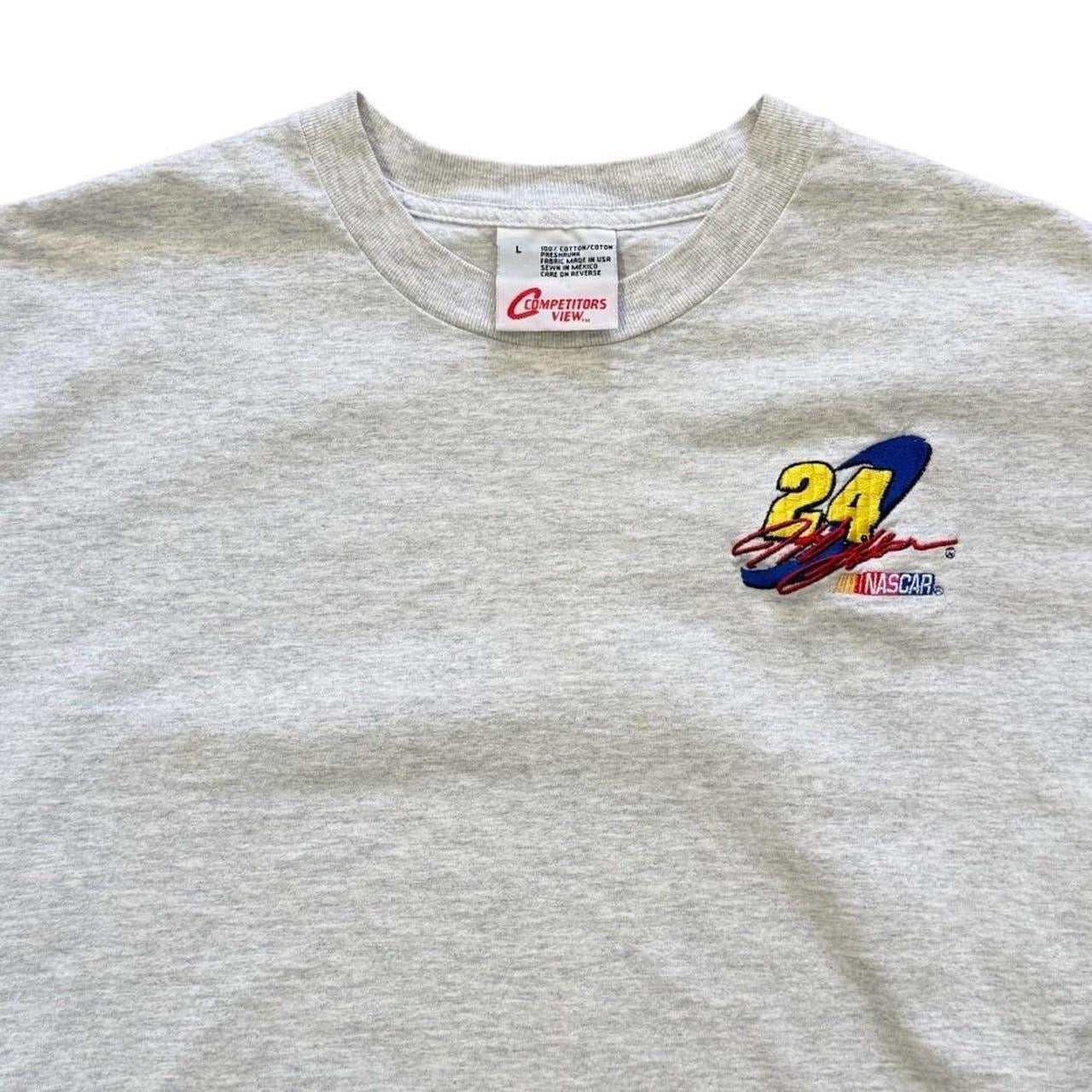 90s Jeff Gordon Nascar Racing Embroidery 24 Competitors View Car T-shirt