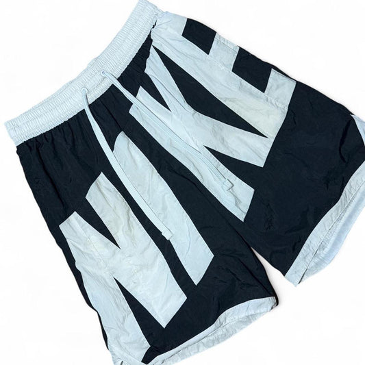 Vintage Nike Spellout Graphic Logo Athletic Swimwear Trunk Shorts