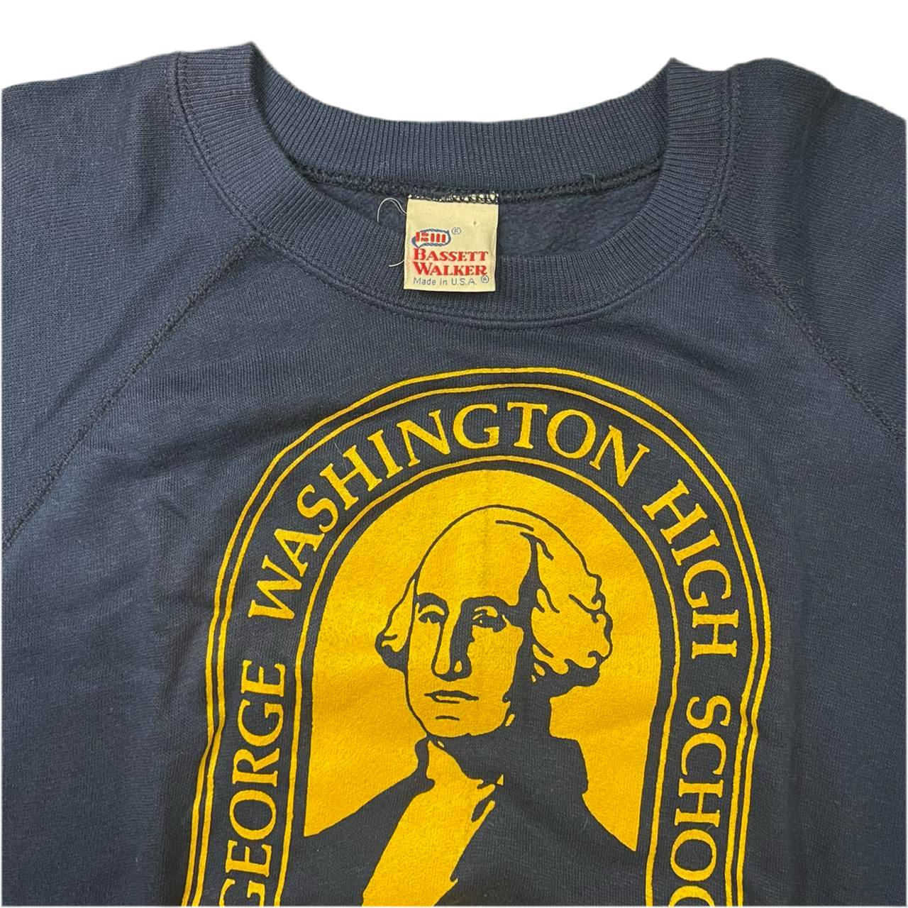 70s George Washington Navy Crewneck