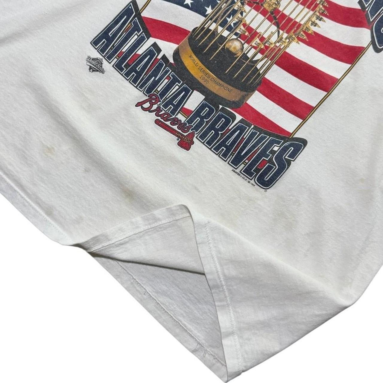 90s Atlanta Braves World Series Baseball MLB USA Starter Ringer T-shirt
