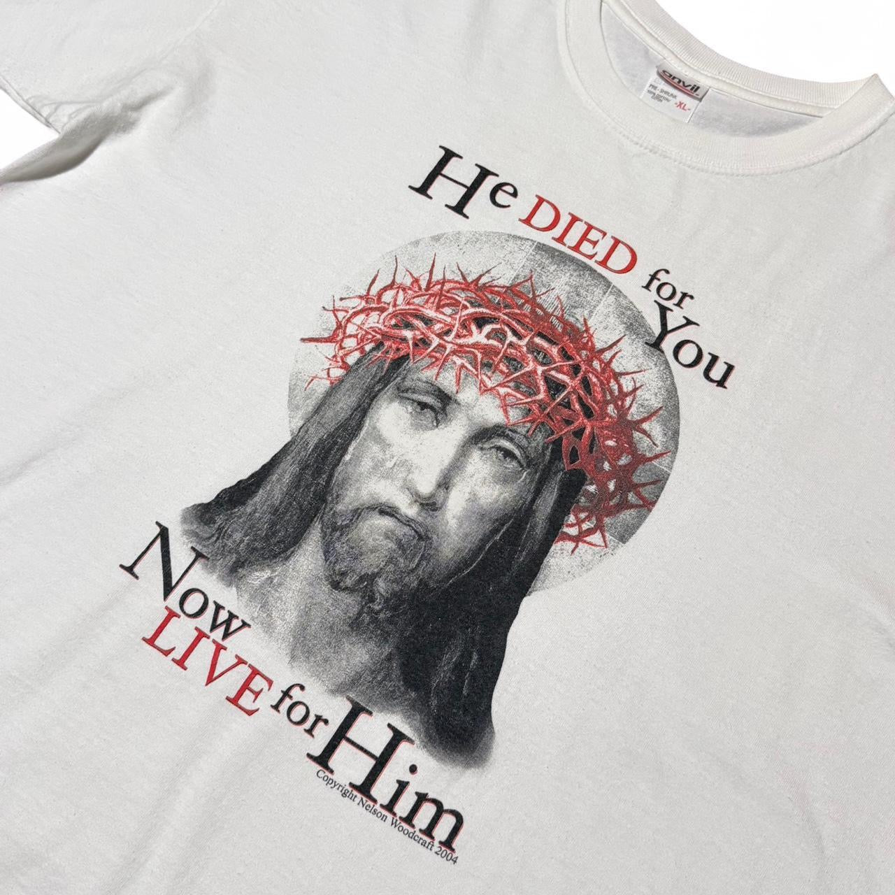 2004 Jesus Christ Religious Christianity Bible Graphic T-shirt