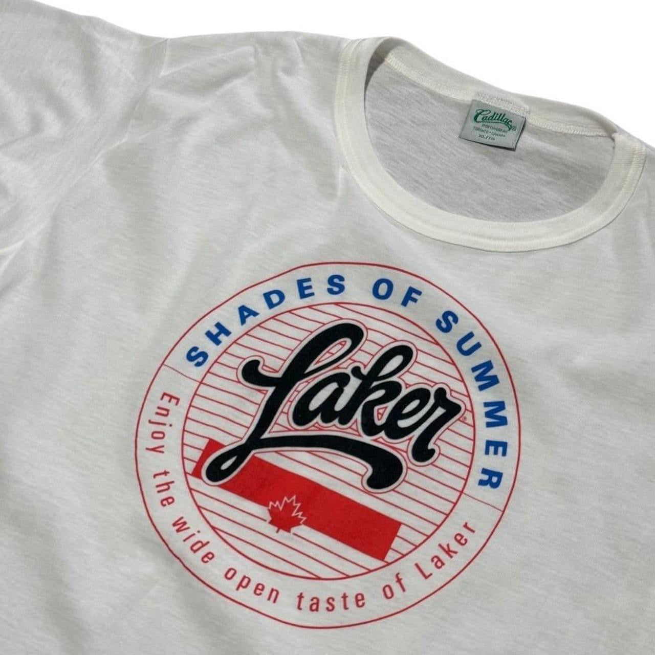 80s Laker Beer Shades of Summer Promo Graphic Single Stitch T-shirt