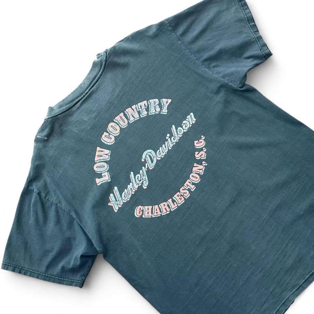90s Harley Davidson Eagle Biker Motorcycle Faded Distressed T-shirt