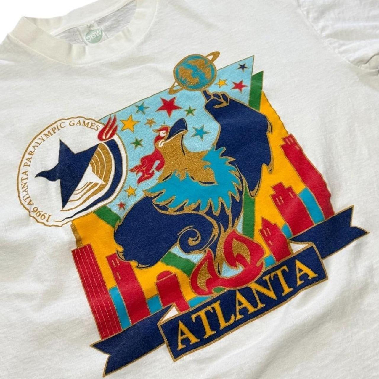 1996 Atlanta USA Paralympic Games Blaze Phoenix Souvenir Sports T-shirt