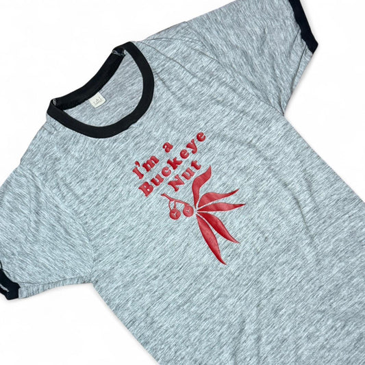 Vintage 70s Ohio State Buckeyes NCAA Football Sports Ringer T-shirt