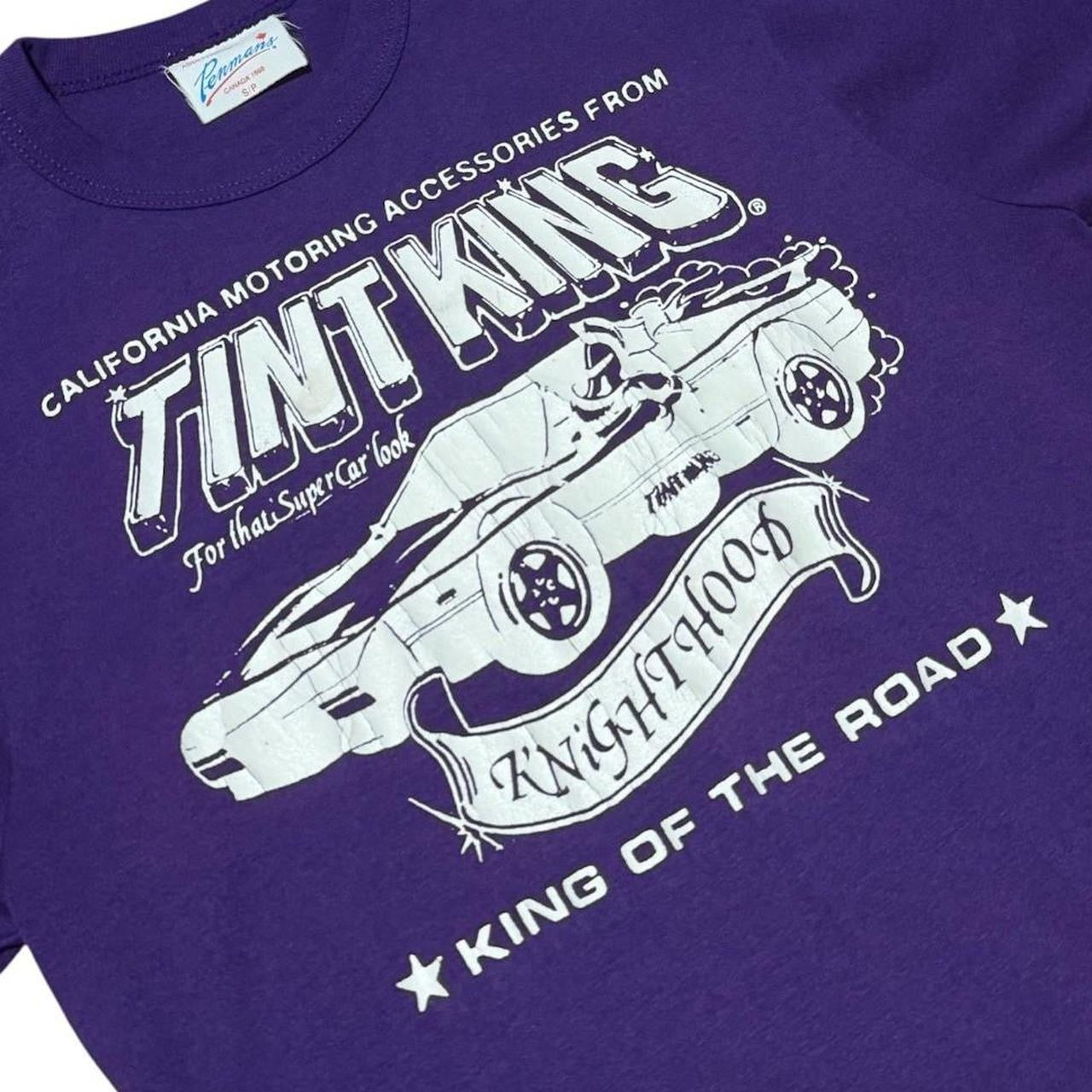80s Tint King California Motors Racing Car Auto Mechanic Graphic T-shirt