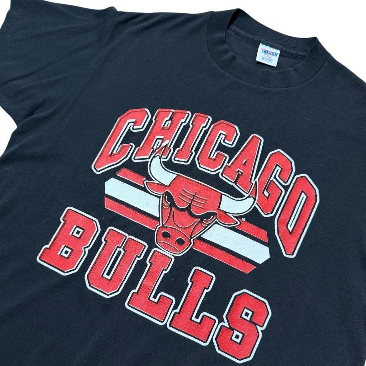 80s Chicago Bulls NBA Basketball Trench Sports USA Graphic T-shirt