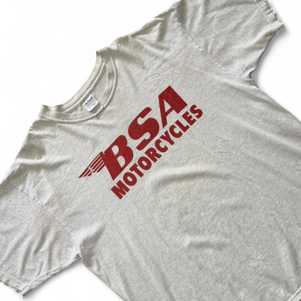 Vintage 90s BSA Motorcycles Biker Graphic Logo Birmingham T-shirt