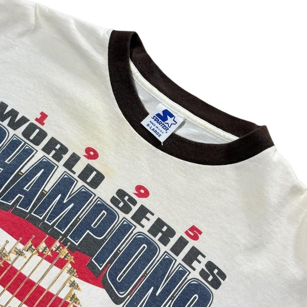 90s Atlanta Braves World Series Baseball MLB USA Starter Ringer T-shirt