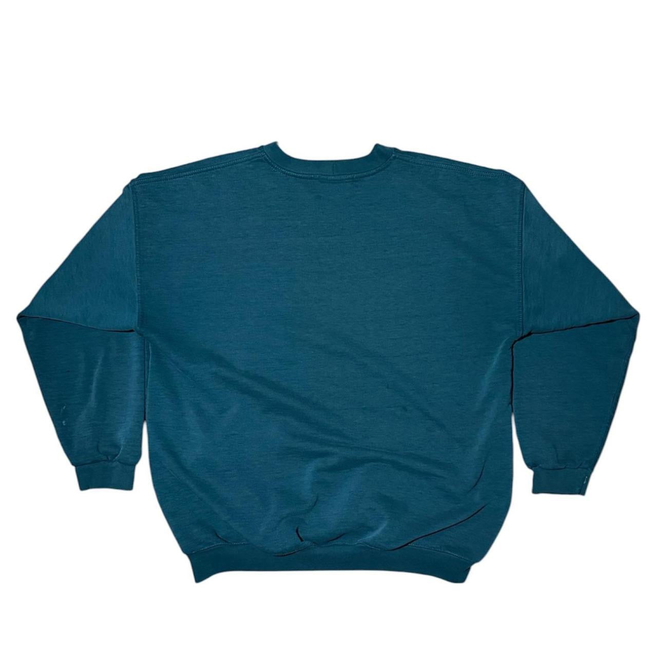 90s Northern Reflections Faded Nature Woods Graphic Crewneck Sweater