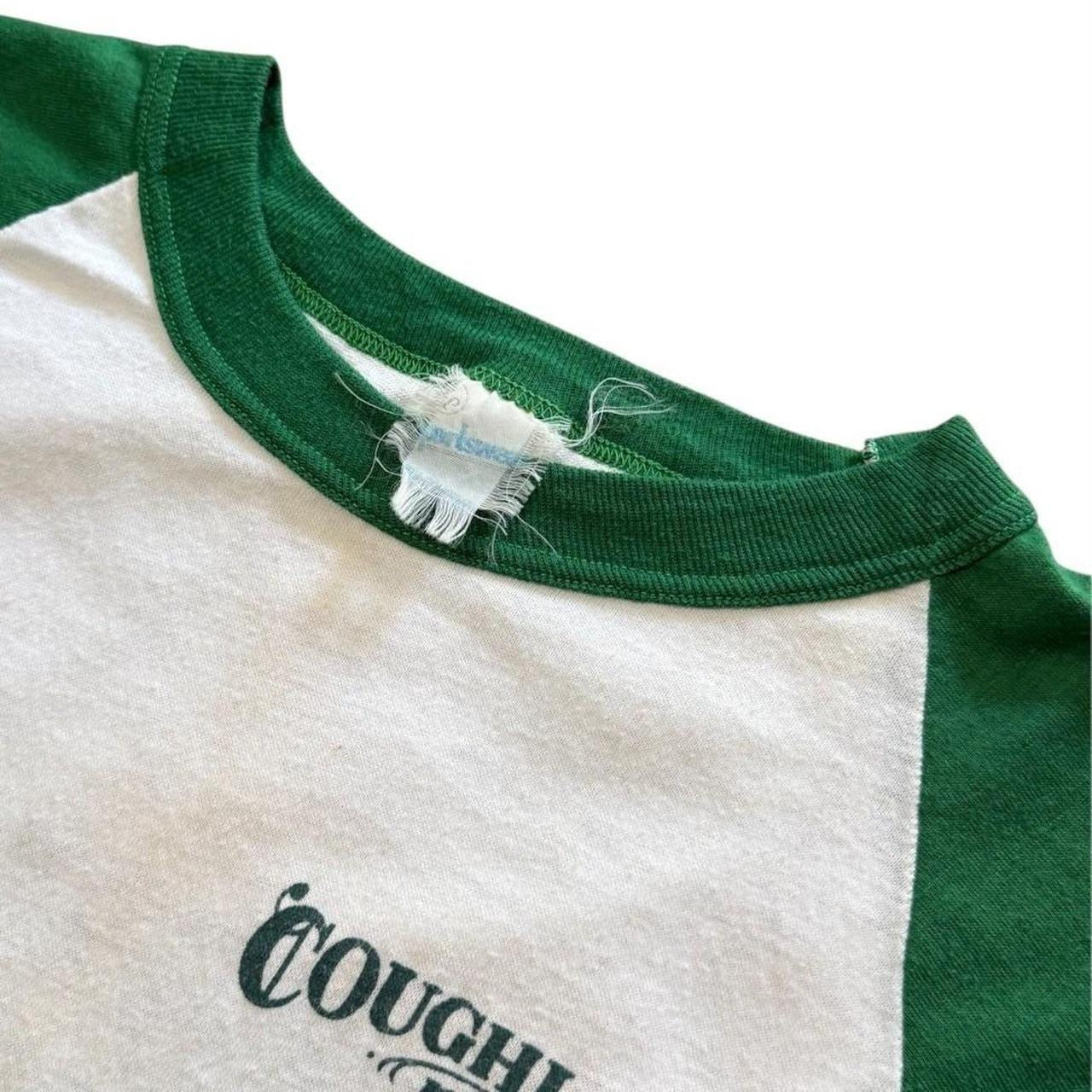 80s Coughlans Pub New York Irish Leprechaun Art Raglan Baseball T-shirt